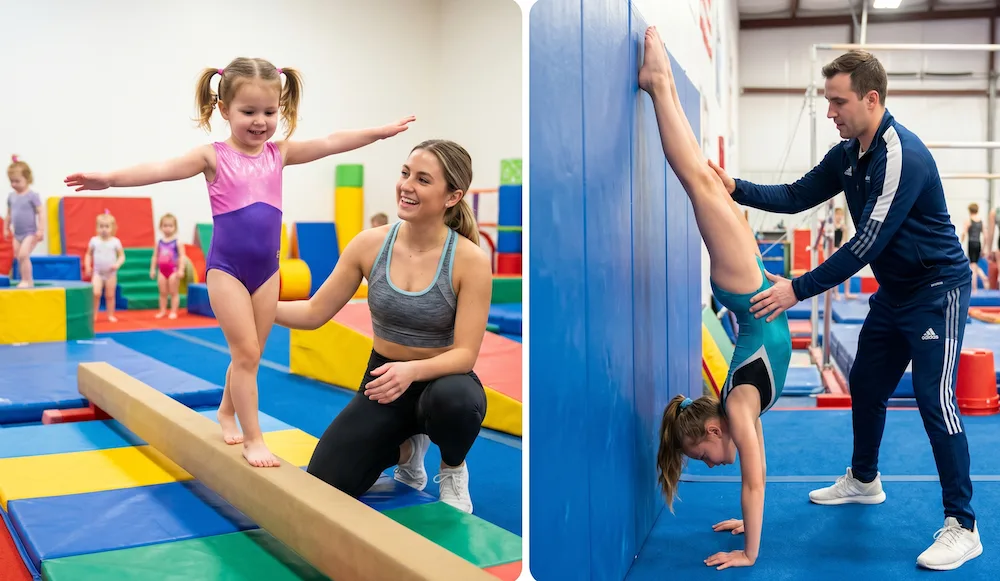 Child progression in recreational gymnastics classes from toddler to primary school age